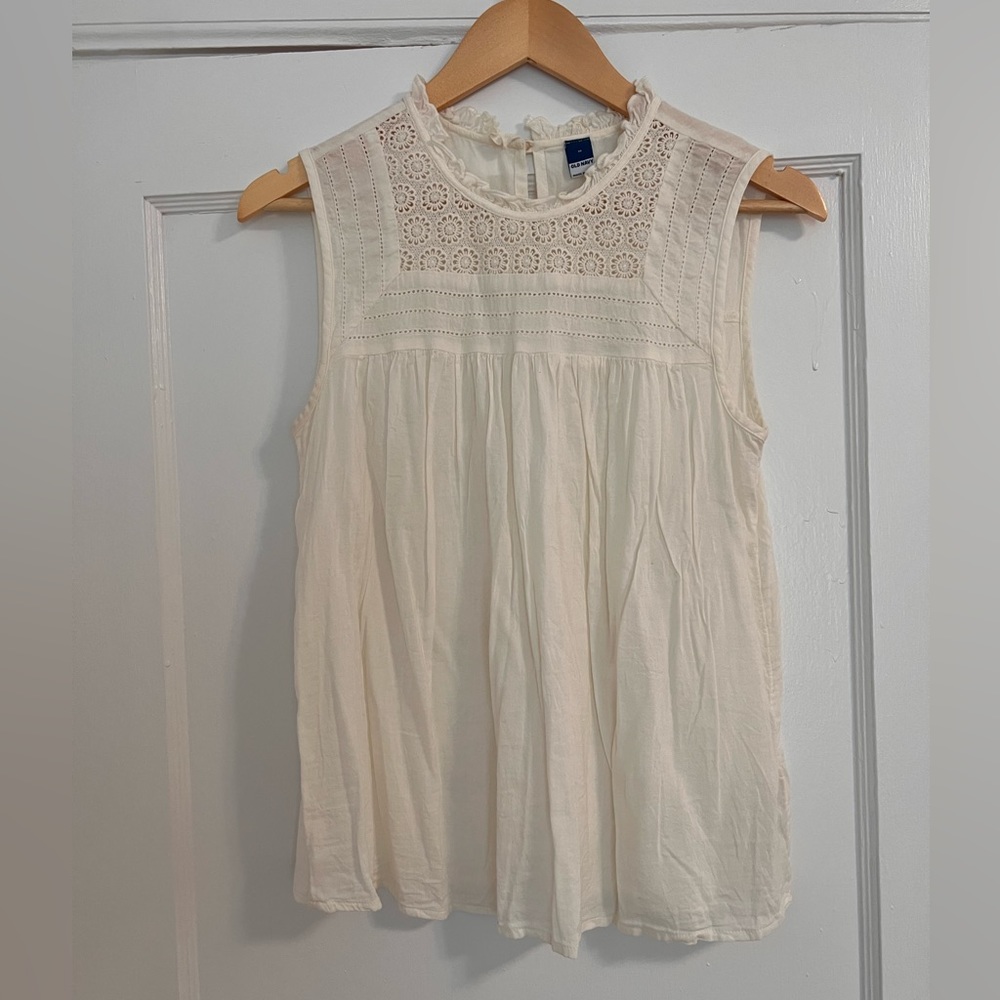 Cottage core linen tank top